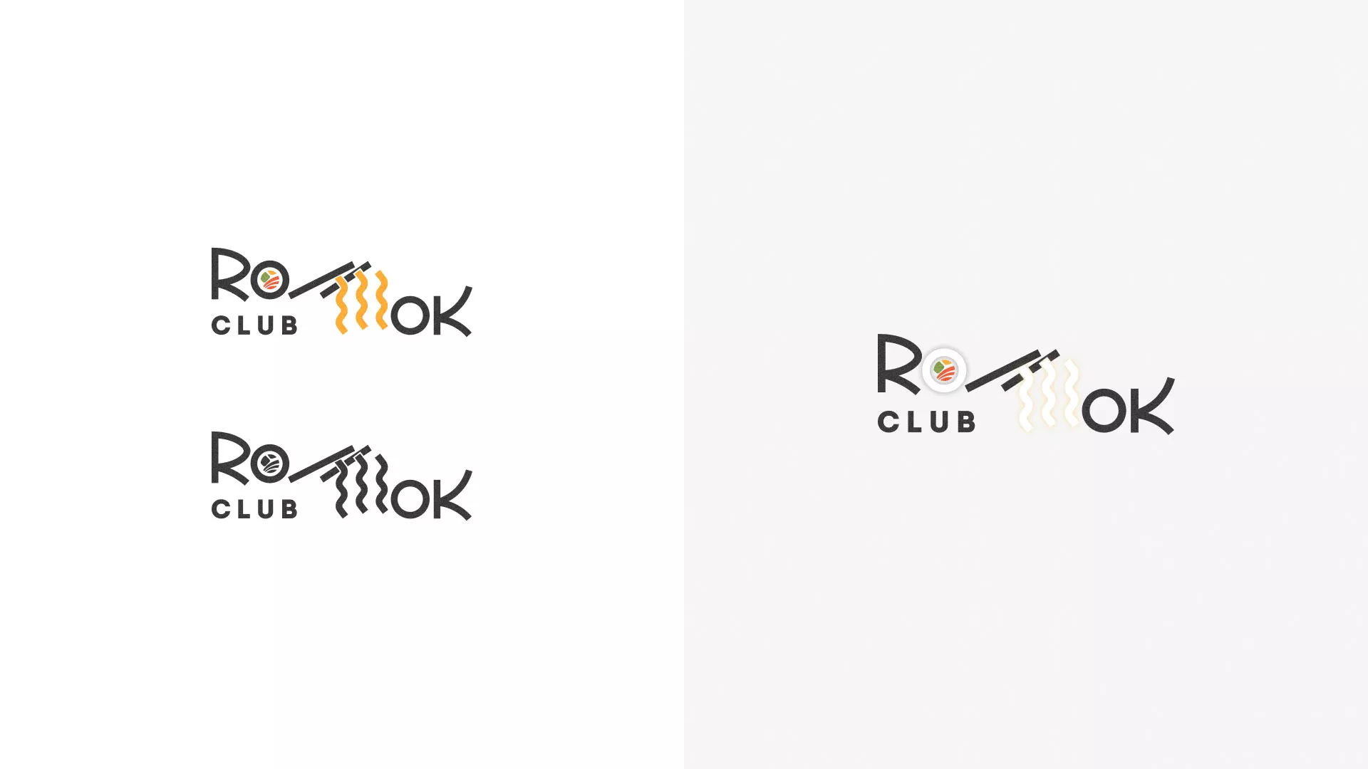 Создание логотипа суши-бара «Roll Wok Club» в Одинцово