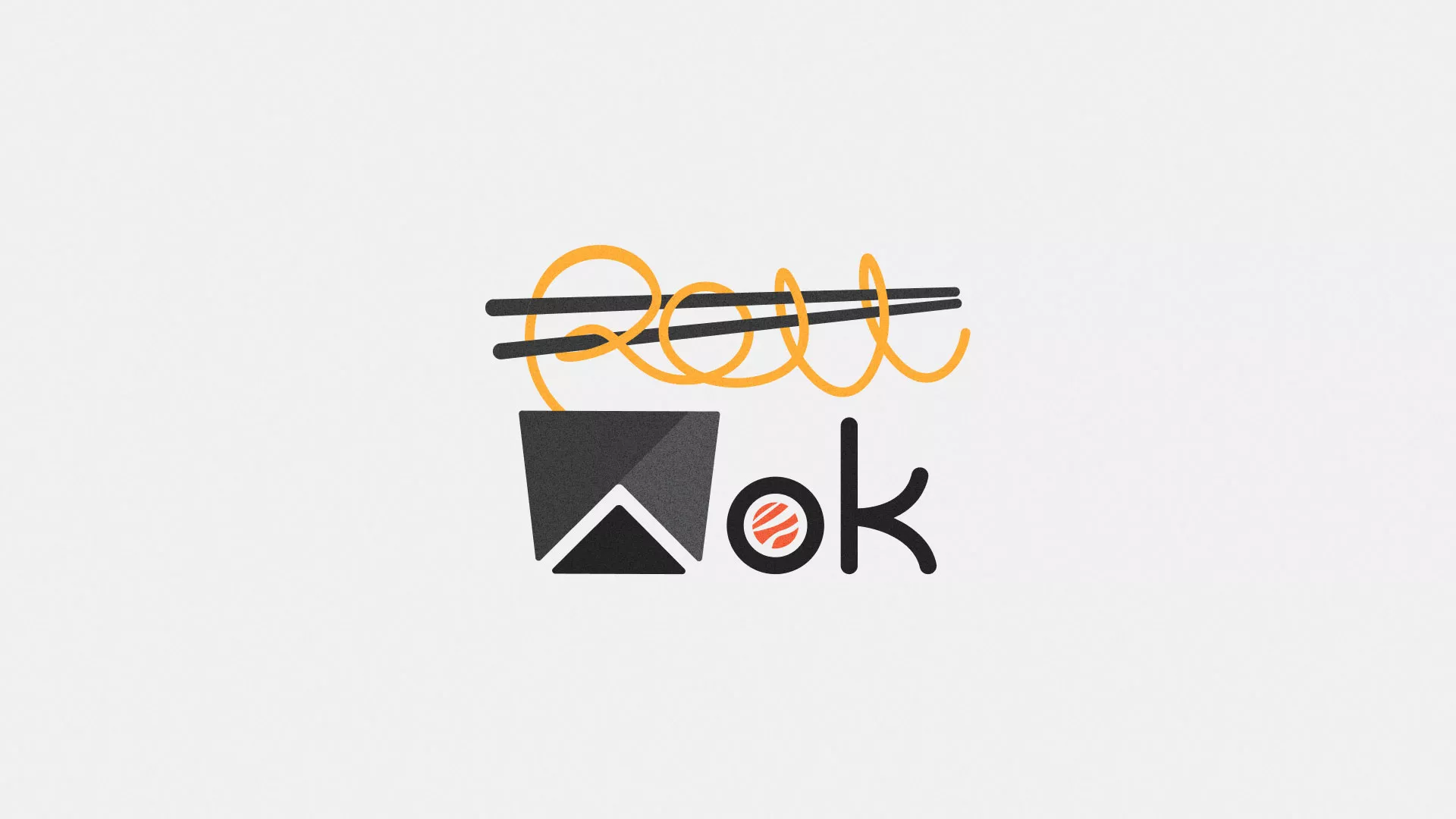 Разработка логотипа в Одинцово для суши-бара «Roll Wok Club»